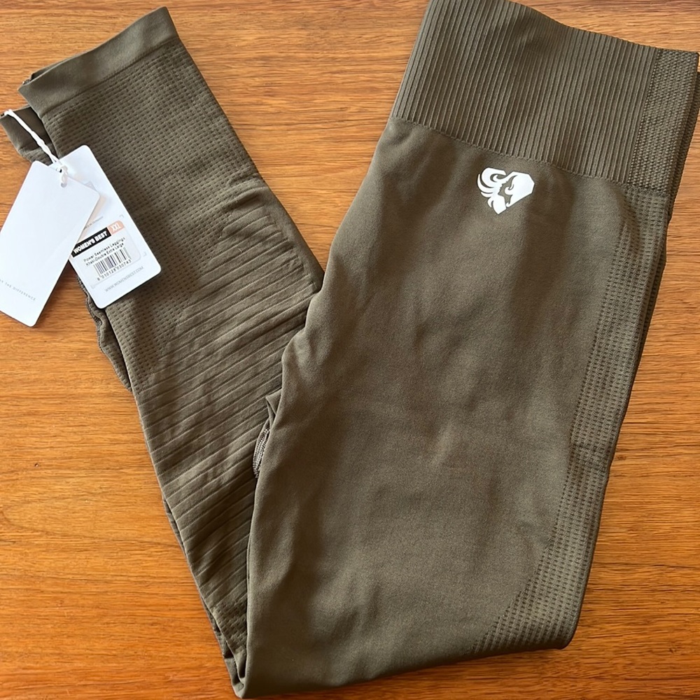 Women’s Best Seamless Leggings Khaki XXL